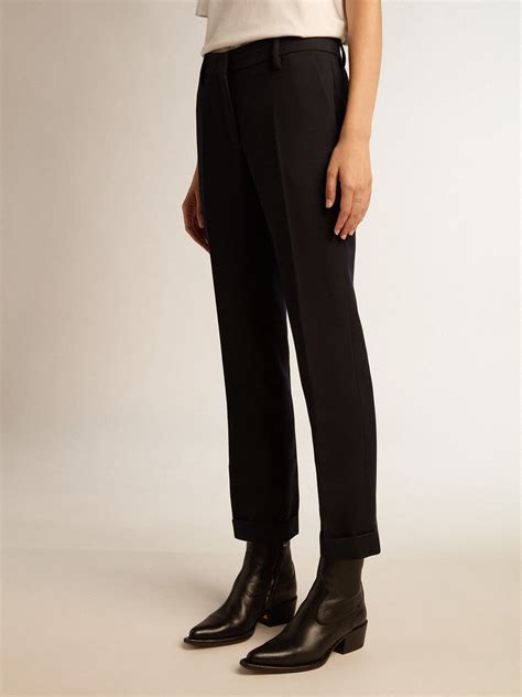 Wool Cigarette Pants 